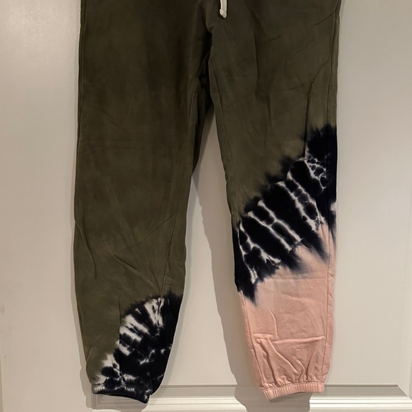 Electric & Rose Olive and Pink Tie-Dye Joggers - Picture 4 of 5